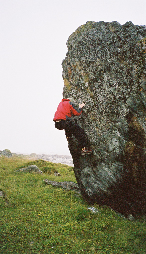 Seaside bouldering.