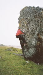 Seaside bouldering.