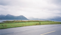 Mountains in the mist.