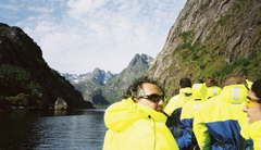 Entering Trollfjord.