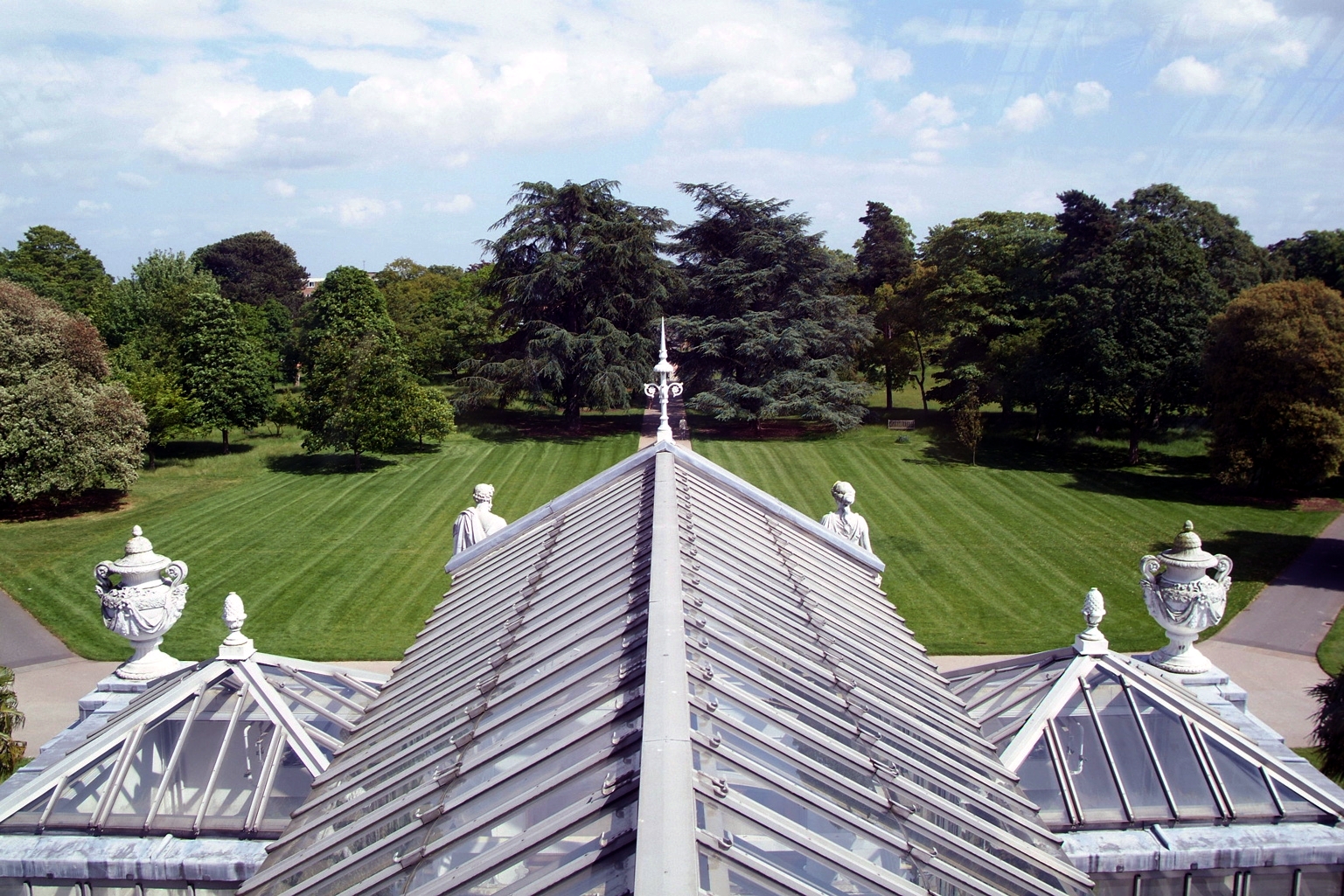 View from the Temperate House balcony.