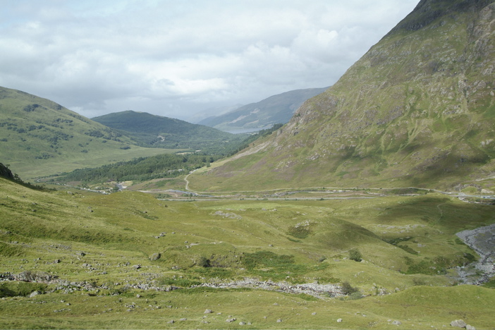 View toward the Clachaig