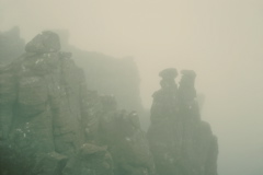 Pinnacles in the mist