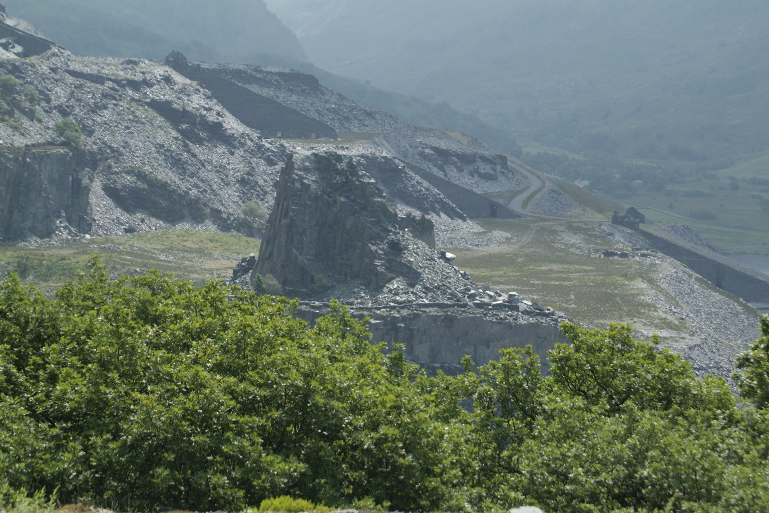 Lonely outcrop.