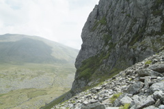 The cliffs of Llech Ddu.