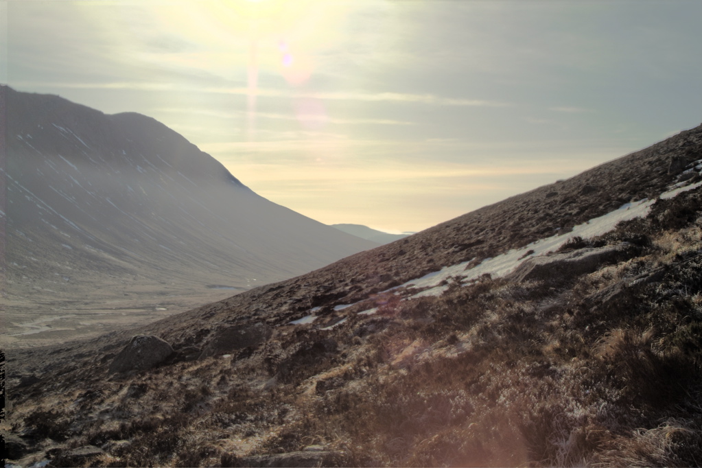 Walking towards Garbh Coire