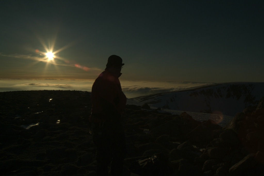 Andy admires the view.