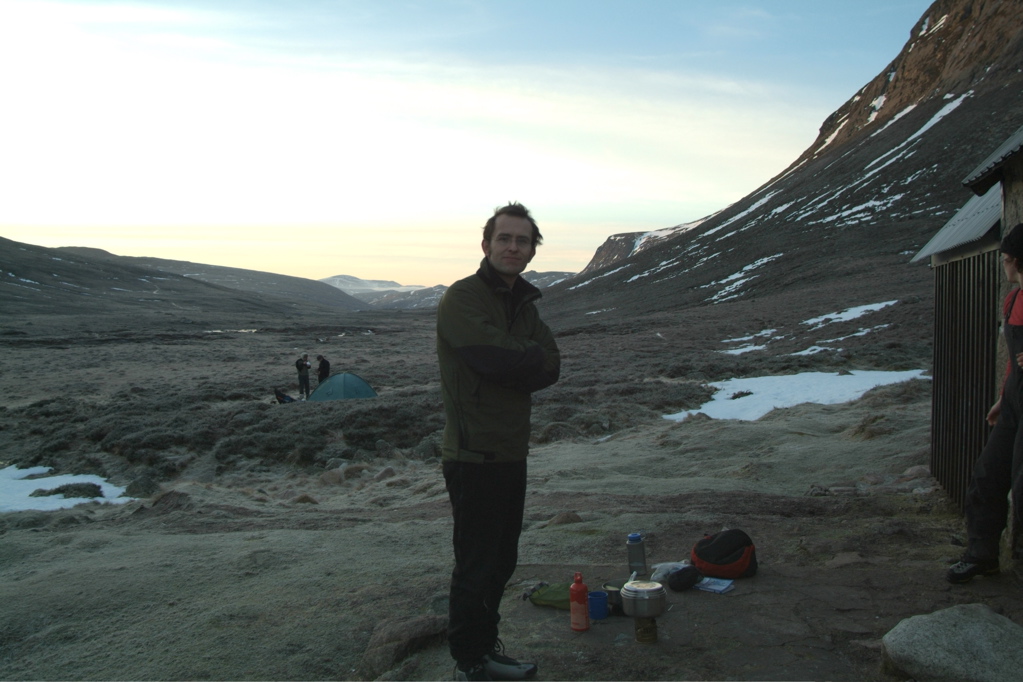 Gav prepares a brew