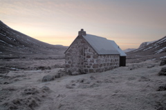 Corrour Bothy at dawn