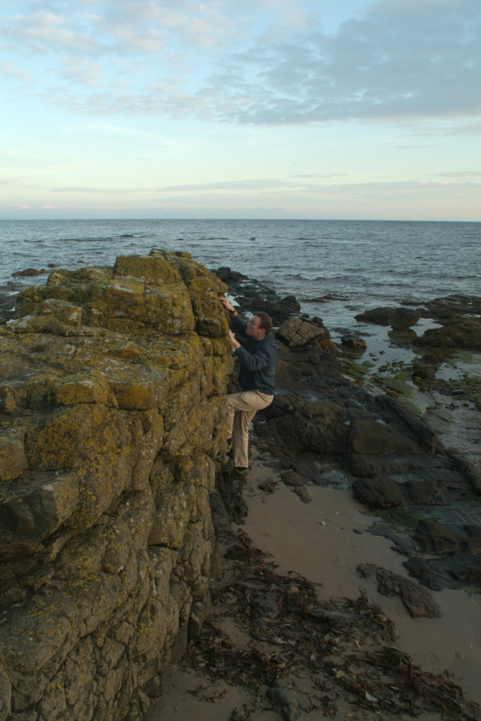 Sea side bouldering