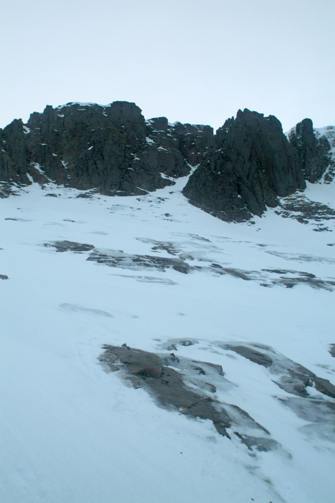 Looking up into "The Couloir", Coire an Lochain.