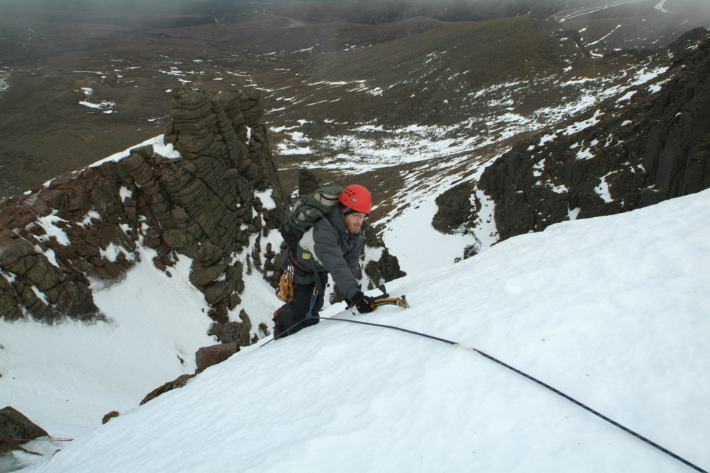 Chris topping out.