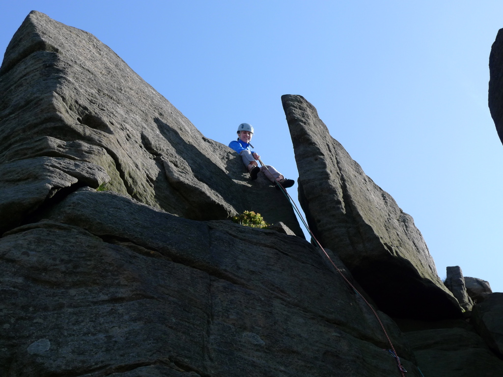 Helen on top of Black Slab