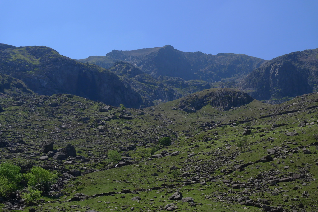 Looking up towards Cwm Glas