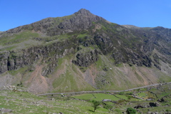 Looking across the pass toward Glyder Fawr