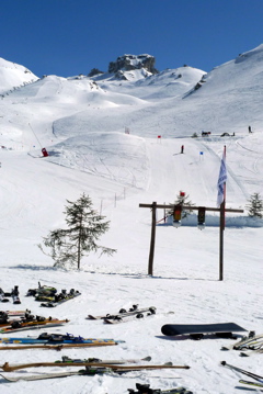 Valtournenche telemark festival - race route.