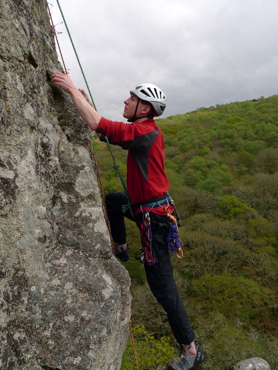 Mark on pinnacle buttress