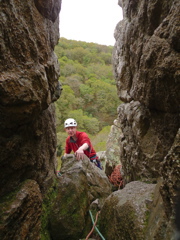 Mark at the top of "mucky gully"